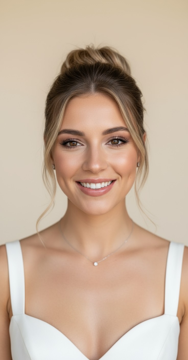 After Messy Hair Bun